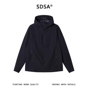 SDSA男装2026新款高贵轻奢时尚简约透气户外拉链立领轻薄软壳夹克