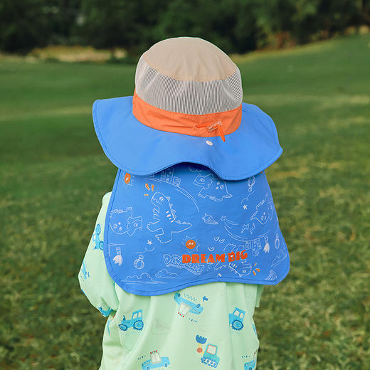 【balaOne】巴拉巴拉儿童防晒帽男女童宝宝简约26防紫外线遮阳帽 商品图3