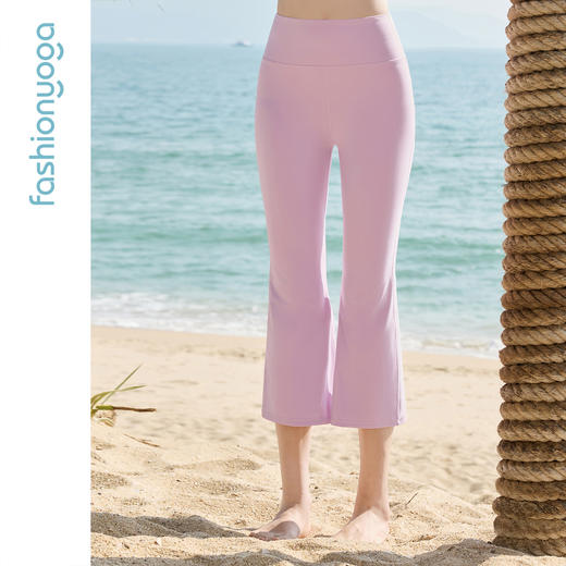 FC12782凡圣瑜伽时尚微喇八分裤 商品图9