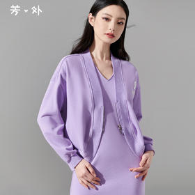 剩S/M 芳外新款淑女风针织短外套舒适外搭上衣女8T24AW0033