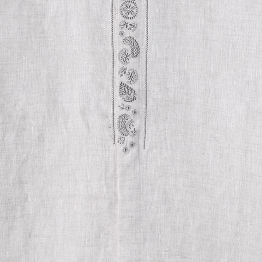 SDSA男装2026新款高贵轻奢新中式刺绣花卉设计长袖衬衫百搭衬衣 商品图2