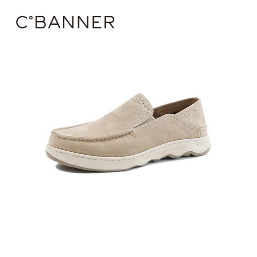 千百度2026春季男鞋时尚的圆头设计穿着更舒适懒人休闲A26181814 商品图0