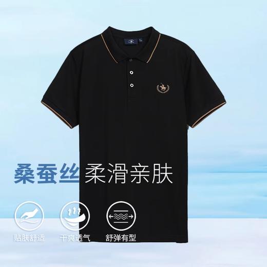 【直发】圣大保罗桑蚕丝混纺丝滑凉爽T恤DPSKTM23A582 商品图1