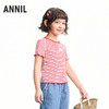 【实体店同款】女童短袖针织衫夏季新款安奈儿童装AG621222 商品缩略图1