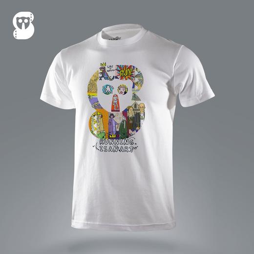 严素纯棉TEE,跑步即艺术2.0纯棉休闲TEE ,短袖棉T恤 宽松,舒适,全棉,日常, 严素态度 商品图1