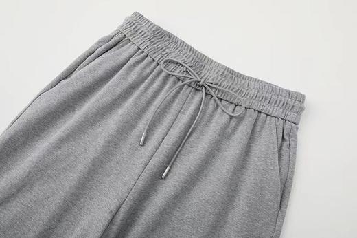 F031220春夏季新款灰色polo衫短袖阔腿卫裤两件套 商品图12