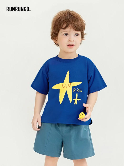 📢📢📢runrungo福利团3️⃣9️⃣元两件，【RUNRUNGO【仲夏夜】纯棉印花T恤】💓长绒精梳棉150-180g混纺T恤，柔软耐材，原创莫兰迪风线条图案，多款色彩随心选择 商品图1