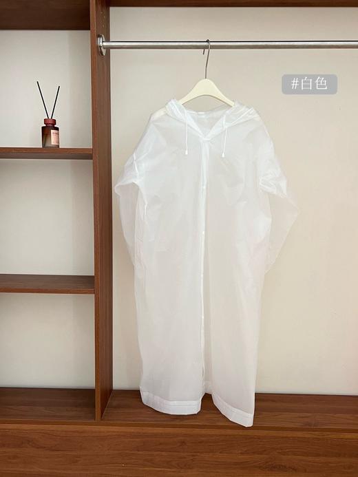 🌈【点点橙圆EVA雨衣】，全身防护的款式！☺️便携式可重复使用，多巴胺糖果色系，均码男女通用‼️ 袖口都做了螺纹收口设计，🌟穿着非常服帖，不用担心刮风下雨会灌进去雨水 商品图4