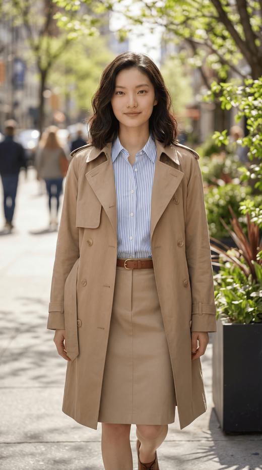 巴宝莉经典直筒袖风衣（附腰带） 商品图6