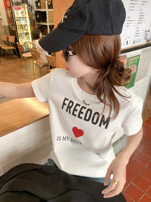 <曾小咸推荐>3.14现货秒杀 ！微信超特价！韩系爱心印花短袖 日常119.99 立减60 秒杀59.99！！ 商品图9