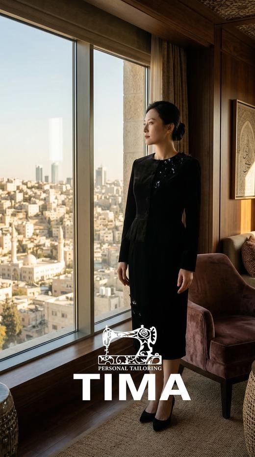 圆领重工复古订花收腰外套 商品图0