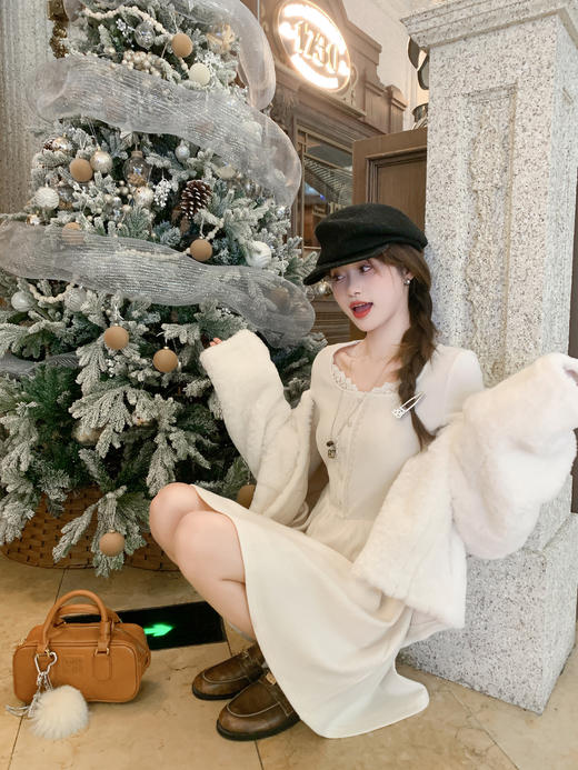 <曾小咸推荐>3.14现货秒杀 ！微信超特价！韩系蕾丝边针织连衣裙 日常179.99 立减80 秒杀99.99！！ 商品图9