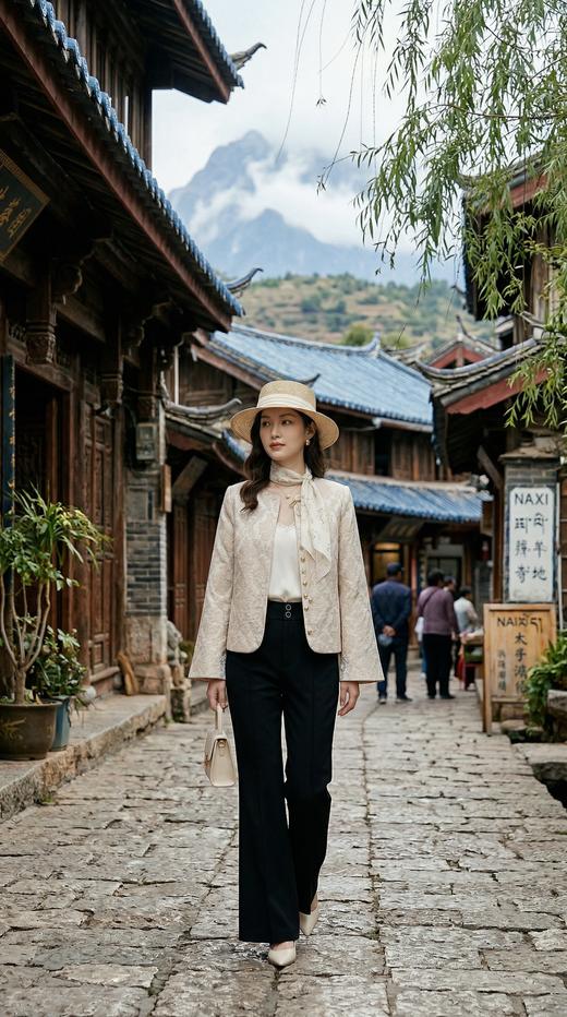 圆领花扣吊坠轻国风外套 商品图8