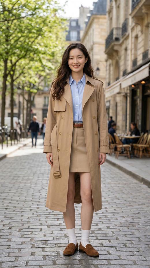 巴宝莉经典直筒袖风衣（附腰带） 商品图7