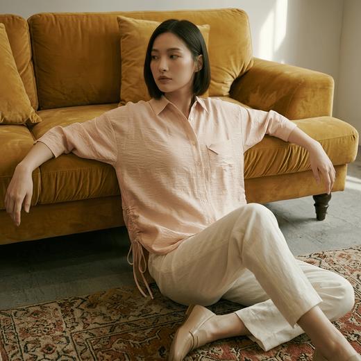 HN 设计感抽绳休闲衬衣 商品图8