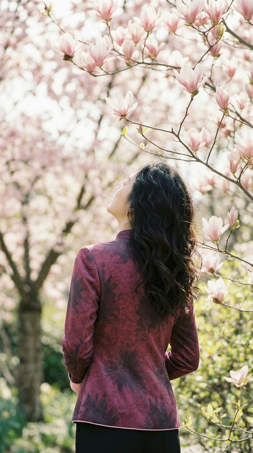 立领轻国风弧形门襟摆花扣外套 商品图2