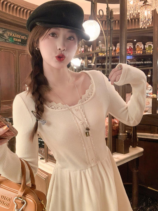 <曾小咸推荐>3.14现货秒杀 ！微信超特价！韩系蕾丝边针织连衣裙 日常179.99 立减80 秒杀99.99！！ 商品图10