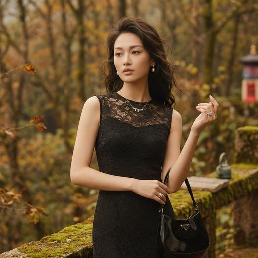 SLF鱼尾摆女人味活里连衣裙 商品图2