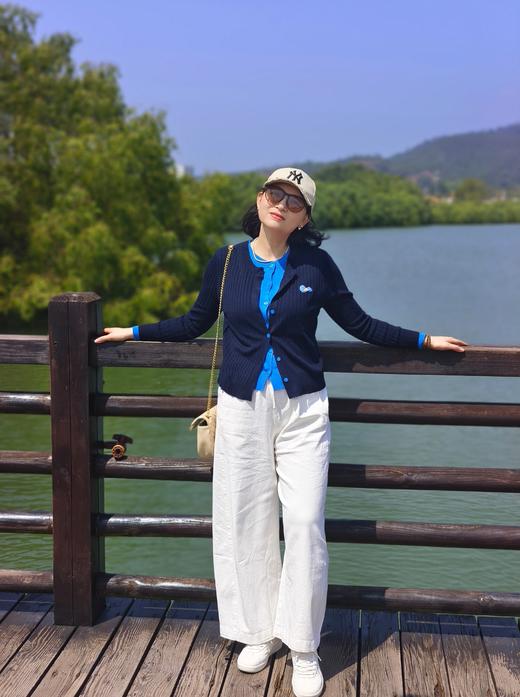 【宽松牛仔裤】梨形身材福音！遮肉显瘦！微气球裤版型 纯棉砂洗自然色 抽绳松紧腰 阔腿裤 商品图1