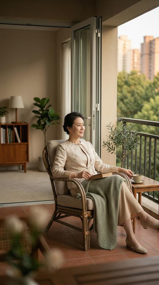 轻国风不对称门襟花扣外套 商品图3