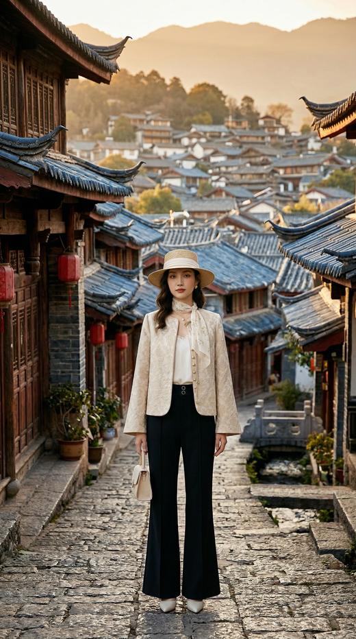 圆领花扣吊坠轻国风外套 商品图4