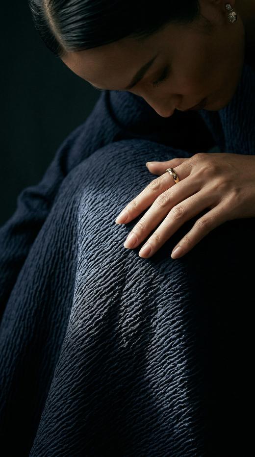 立领抽褶宽松风衣 商品图4