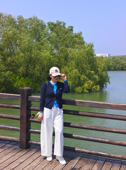 【宽松牛仔裤】梨形身材福音！遮肉显瘦！微气球裤版型 纯棉砂洗自然色 抽绳松紧腰 阔腿裤 商品图6