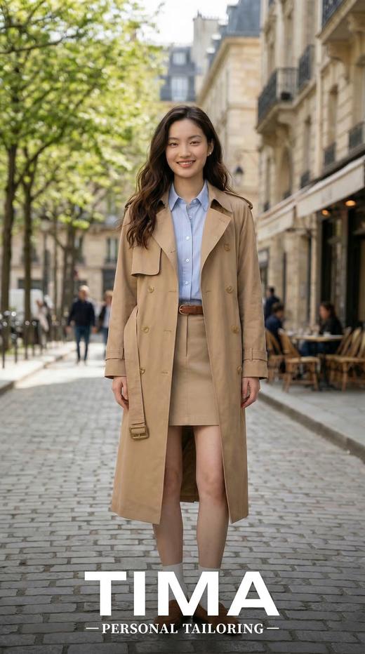 巴宝莉经典直筒袖风衣（附腰带） 商品图0