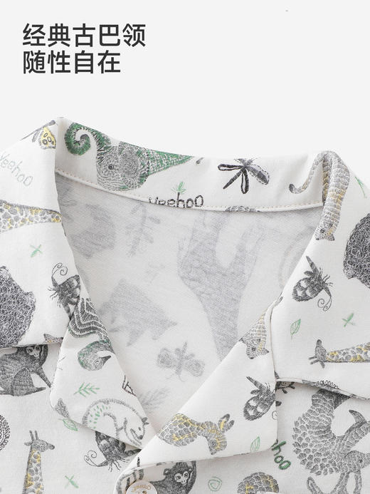 英氏儿童衣服男童夏季新款短袖衬衫纯棉薄款百搭衬衣YRCCJ2S066A 商品图2