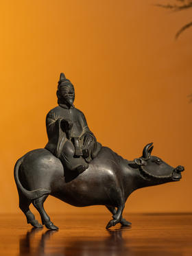 清	老子出关铜香薰