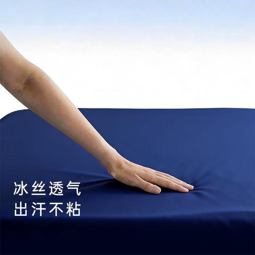 【品牌直发】加倍生活 A类锦氨凉感丝冰皮纯色床笠 8色可选 夏季床罩 可机洗水洗 深睡星球同款凉感锦氨180g 商品图2