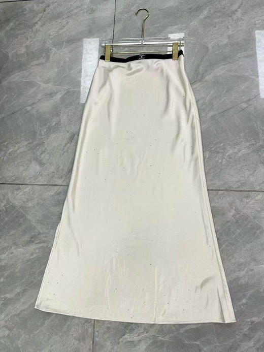 原单新款细闪满天星⭐醋酸缎侧开叉女神半神 商品图1