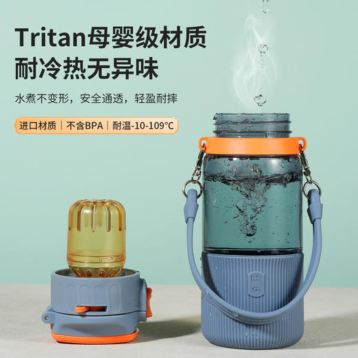 儒乐运动水杯 | Tritan材质、耐冷耐热、吸管口与直饮口两种选择、轻巧便携设计、500/700mL双容量可选、运动出行随时畅饮 商品图10
