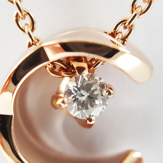 【全新】CHANEL香奈儿COCO项链J12102玫瑰金镶钻COCO水冰月菱格项链女士090326TJ28 商品图2