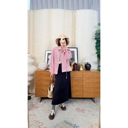 UPF50+防晒半裙 黑科技防晒凉感速干 百搭黑白色长半裙 商品图4