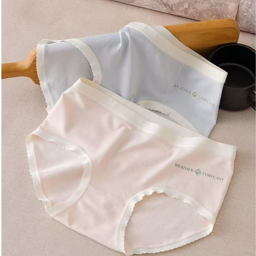 女士无缝内裤裸氨棉中大版少女三角内裤舒适贴肤透气内裤0550 商品图2