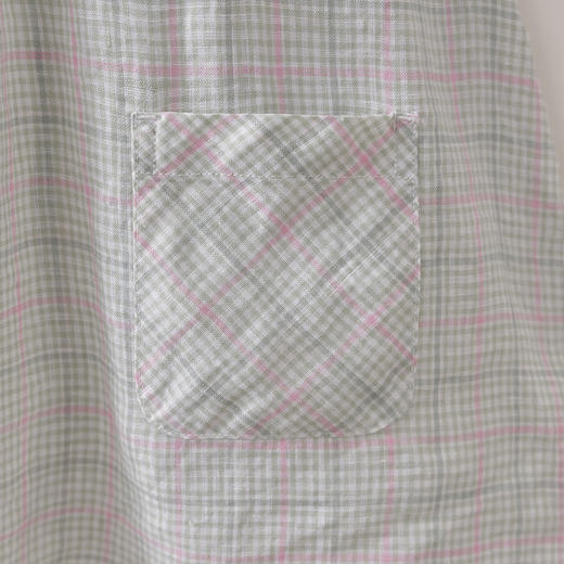 【100%亚麻】马克珍妮森系格纹女童A版连衣裙2026年夏装新款561030 商品图4