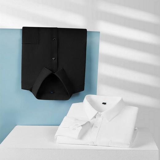 【DM】大依优型大码男装夏季纯色衬衫长袖商务休闲长袖上衣加肥350斤 商品图2