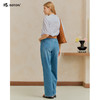 【“微瑕疵”新品特惠出清】波顿女士牛仔宽松高腰弹力直筒长裤*LE515126 商品缩略图2