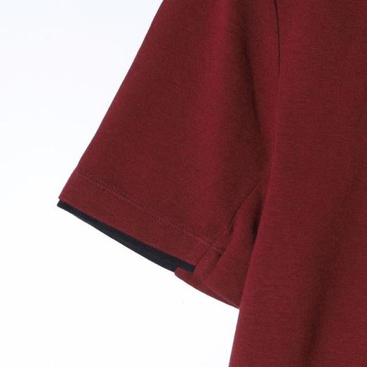 36308SDSA男装2026新款高贵轻奢撞色刺绣字母假两件圆领短袖T恤百搭 商品图3