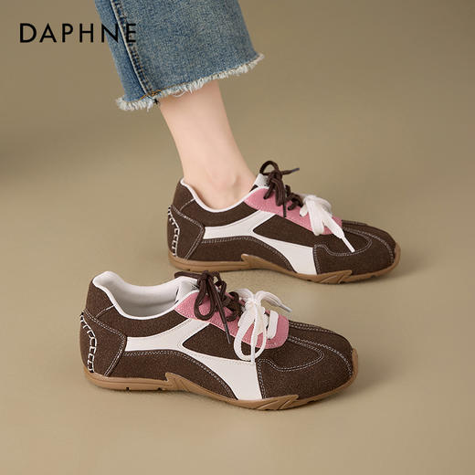 （小眠专属）达芙妮小个子内增高鸳鸯带德训鞋 商品图4