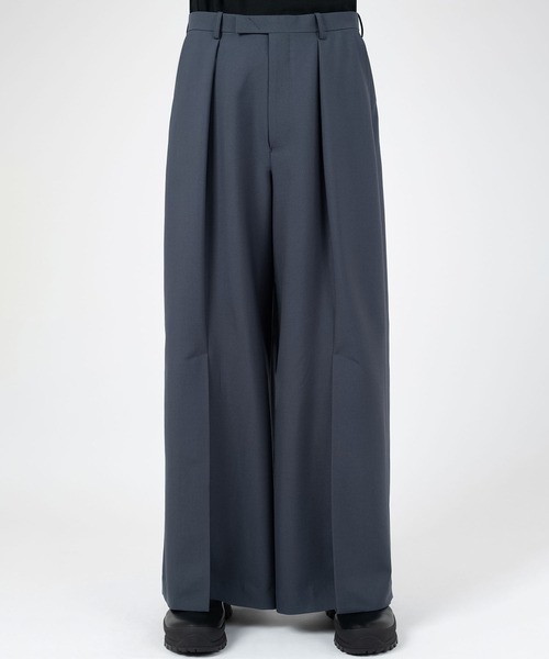 LADMUSICIAN 羊毛前开衩裤