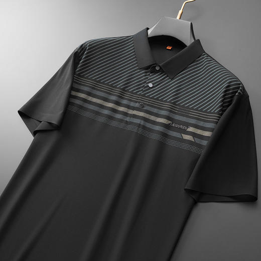 【DWP】大依优型大码男装夏季翻领POLO衫短袖商务休闲冰丝凉感短袖T恤 商品图3
