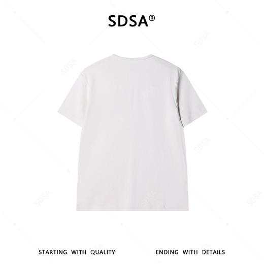 SDSA男装2026新款高贵轻奢韩版简约半纽扣圆领短袖T恤百搭简约潮 商品图4
