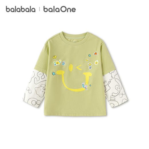 【balaOne】巴拉巴拉童装儿童长袖t恤男女童2026新款春装纯棉上衣 商品图4