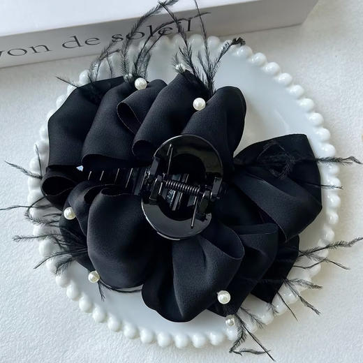 珠饰羽毛云朵抓夹马尾抓-纪念日百货门店同款169248976 商品图3