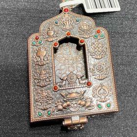 500元/只红黄铜嘎乌盒