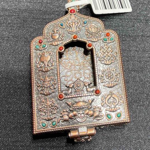 500元/只红黄铜嘎乌盒 商品图0