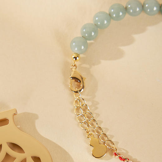 大英博物馆 东方梦境系列 翡翠葫芦红绳手链 商品图5