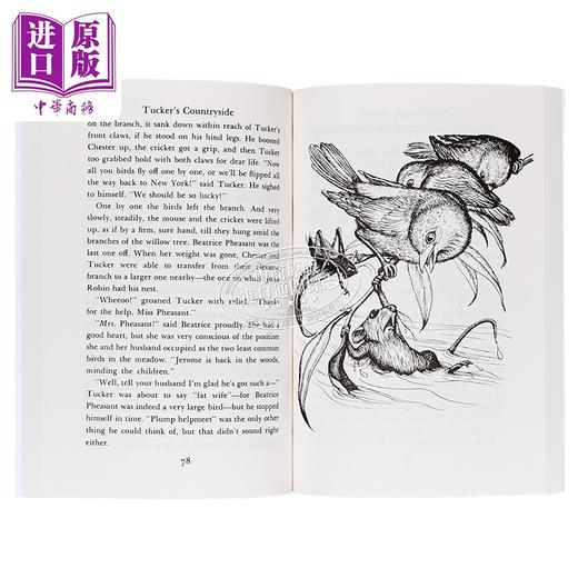 【中商原版】时代广场的蟋蟀2 塔克鼠鼠的乡村生活 Tucker's Countryside 英文原版 儿童文学故事 黑白插图小说 进口书7岁以上 商品图2